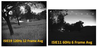 HDR scene comparison between the ISIE19 and the ISIE11